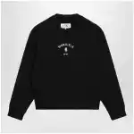 MM6 Maison Margiela Numeric signature crewneck sweatshirt in black cotton