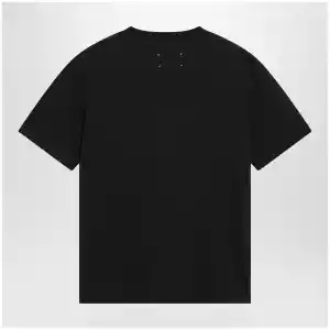 Maison Margiela Taped cotton jersey T-shirt in black