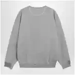 Maison Margiela Taped cotton jersey sweatshirt in grey