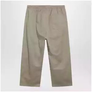 Maison Margiela Low-crotch cotton gabardine trousers in beige