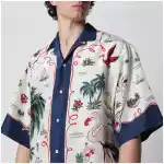 Dsquared2 Aloha Souvenir silk bowling shirt in multicolor
