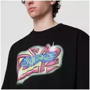 Dsquared2 Rebel Tags loose-fit cotton T-shirt in black