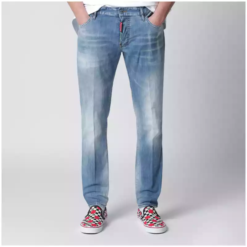 Dsquared2 Skater light-wash stretch denim jeans in blue