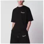 Dsquared2 Black loose-fit T-shirt with logo
