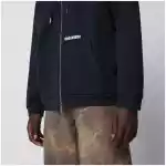Dsquared2 Zip-up hoodie in stretch cotton, blue