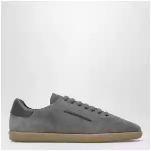 ZEGNA Grey suede sneakers