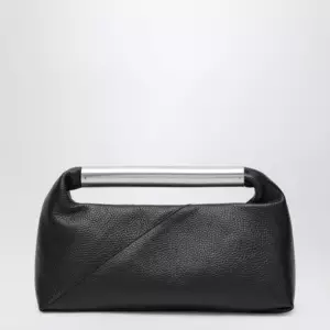 MM6 Maison Margiela Japanese Jewel Handle handbag in grained calf leather, black