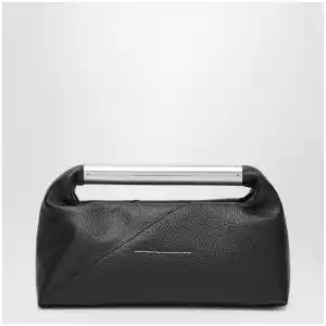 MM6 Maison Margiela Japanese Jewel Handle handbag in grained calf leather, black