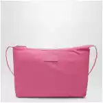 MM6 Maison Margiela Numeric crossbody bag in nylon, carmine rose