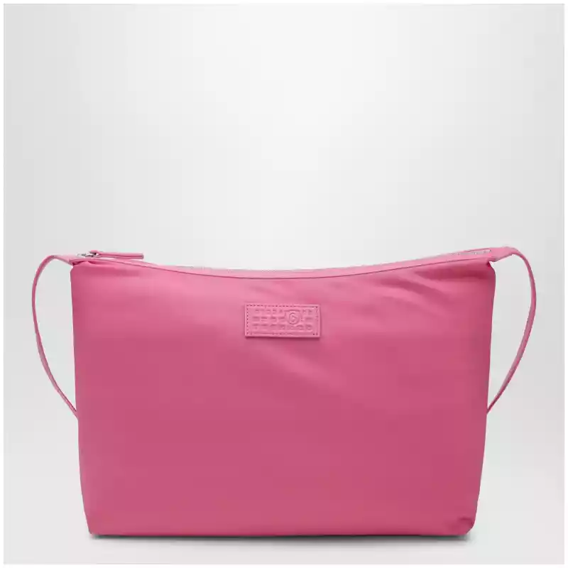MM6 Maison Margiela Numeric crossbody bag in nylon, carmine rose