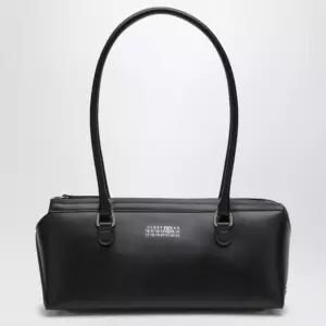 MM6 Maison Margiela Small black leather Bowling bag