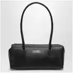 MM6 Maison Margiela Black leather Bowling bag