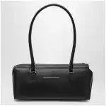 MM6 Maison Margiela Black leather Bowling bag