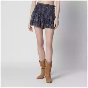 ISABEL MARANT Faded Night silk shorts