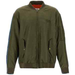 Mm6 Maison Margiela Bimaterial Bomber Jacket