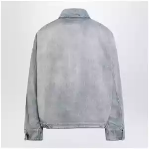 MM6 Maison Margiela Washed Blue Zip-Up Denim Jacket