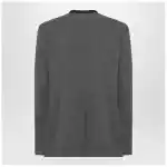 MM6 Maison Margiela Grey mélange wool-blend jacket