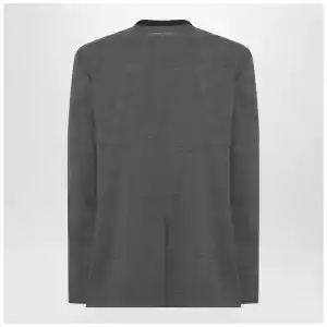 MM6 Maison Margiela Grey mélange wool-blend jacket