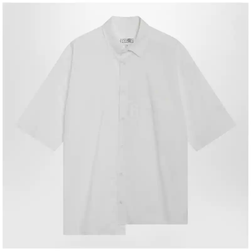 MM6 Maison Margiela Two-tone cotton poplin shirt