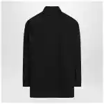 MM6 Maison Margiela Black wool-blend shirt with label details