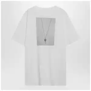 MM6 Maison Margiela White T-shirt with key print