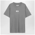MM6 Maison Margiela Light grey T-shirt with Numeric Signature patch