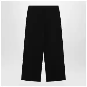 MM6 Maison Margiela Black wide-leg jersey trousers