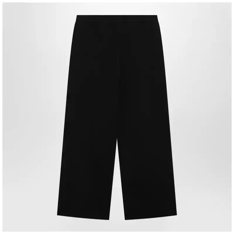 MM6 Maison Margiela Black wide-leg jersey trousers