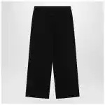 MM6 Maison Margiela Black wide-leg jersey trousers