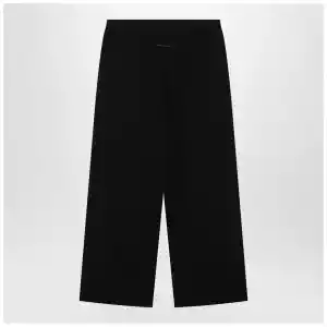 MM6 Maison Margiela Black wide-leg jersey trousers