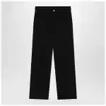 MM6 Maison Margiela Black wool-blend trousers