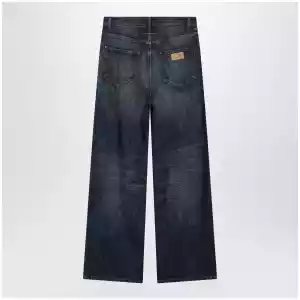 MM6 Maison Margiela Wide blue washed denim jeans