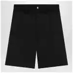 MM6 Maison Margiela Black wool-blend cargo bermuda shorts