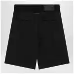 MM6 Maison Margiela Black wool-blend cargo bermuda shorts