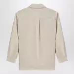 LEMAIRE Light beige smooth silk-blend shirt