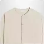 LEMAIRE Light beige silk-blend shirt