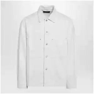 LEMAIRE White denim shirt jacket
