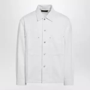 LEMAIRE White denim shirt jacket