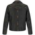 Mm6 Maison Margiela Antiqued Leather Jacket