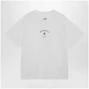 MM6 Maison Margiela White T-shirt with logo print