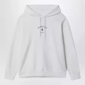 MM6 Maison Margiela White cotton hoodie