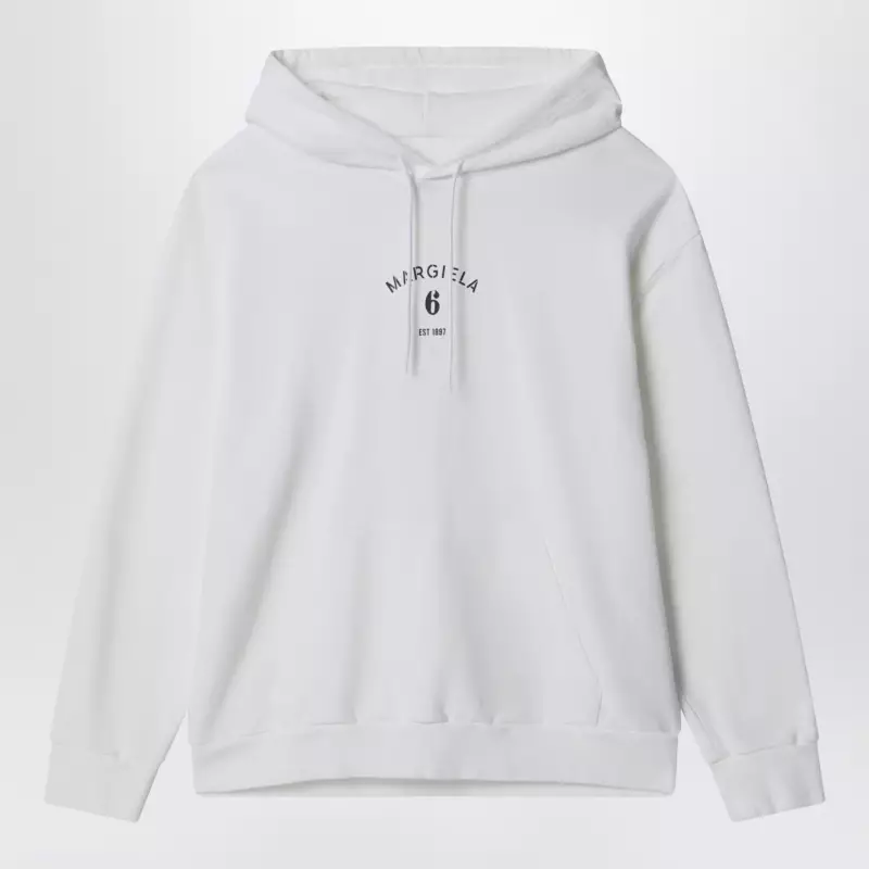 MM6 Maison Margiela White cotton hoodie