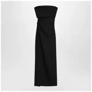 Max Mara Black bustier dress in wool blend