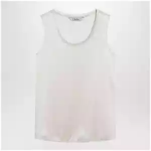 S Max Mara Ivory satin top