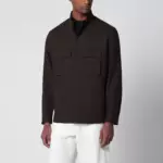ZEGNA Brown linen overshirt
