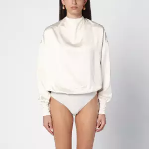 THE ANDAMANE Sylvia milk-white bodysuit