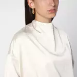 THE ANDAMANE Sylvia milk-white bodysuit