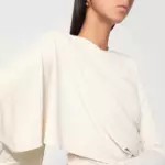 THE ANDAMANE Xenia ivory mini dress