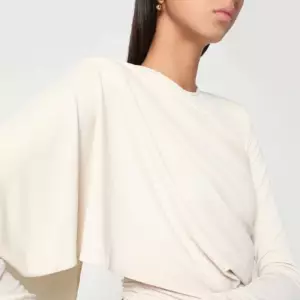 THE ANDAMANE Xenia ivory mini dress