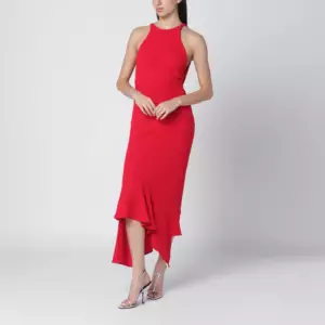 THE ANDAMANE Red Carmen open-back dress